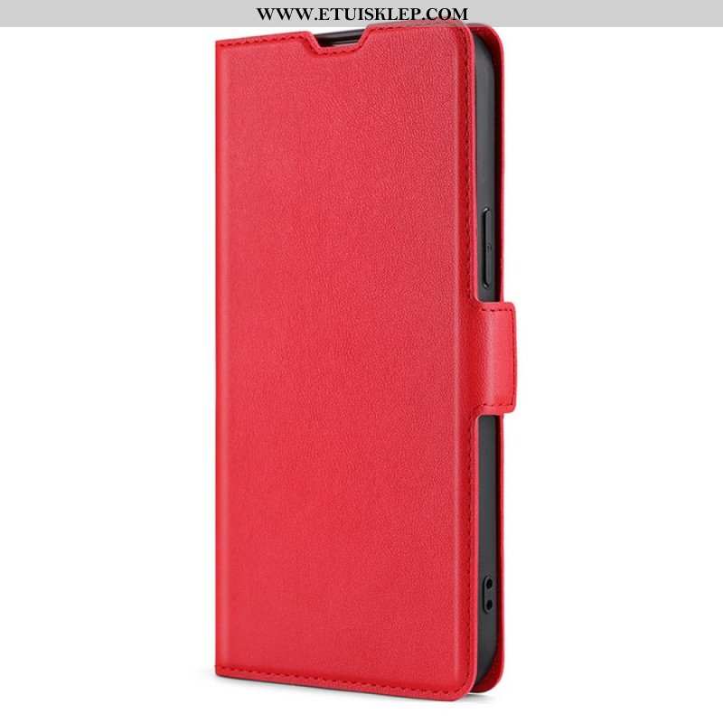 Etui Folio do Xiaomi 12T / 12T Pro Bardzo Cienka Sztuczna Skóra